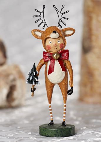 Lori Mitchell Little Dasher Reindeer Figurine 7" | Hearts Desire Gifts