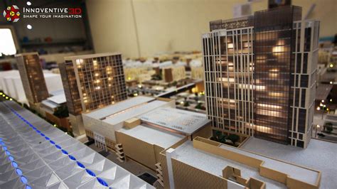 Architectural scale models Abu Dhabi with Projection mapping - UAE