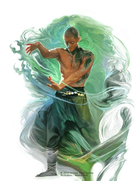 Dragon Monk by Smirtouille | Character art, Fantasy character design ...