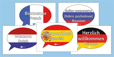 Welcome in Different Languages | Classroom Display - Twinkl