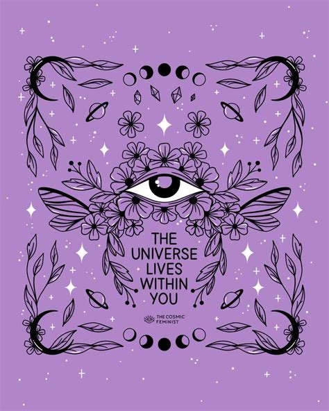 The Cosmic Feminist | Hippie art, Witchy wallpaper, Art