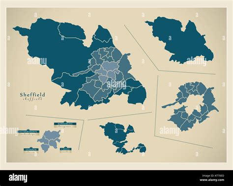 Map Of Sheffield Town Centre