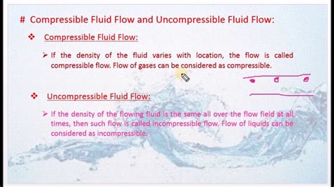 Define Compressible and Uncompressible Fluid Flow - M1.31 Fluid mechanics in Tamil - YouTube