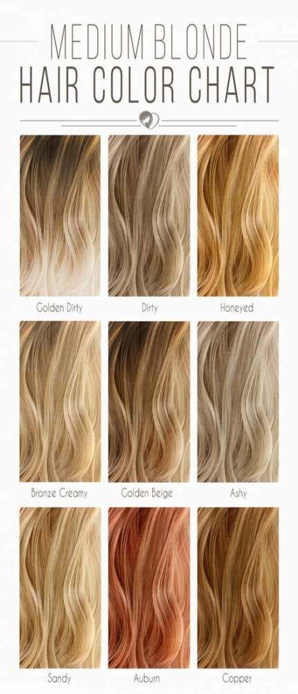 33+ Ideas For Hair Color Ash Red Highlights | Medium blonde hair color, Blonde hair color chart ...