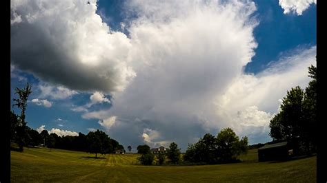 Cumulus Cloud Time Lapse with Pulse Storms - YouTube