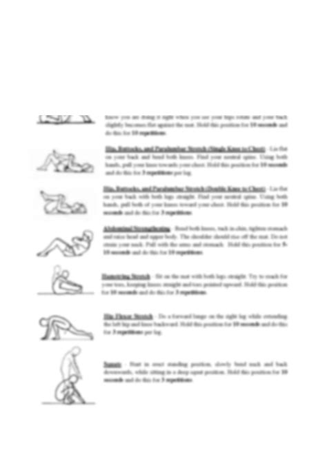 SOLUTION: Study guide physiotherapy williams flexion exercises - Studypool