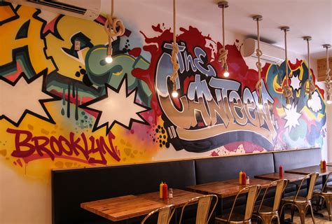 Graffiti mural in Brooklyn, NY restaurant | Graffiti USA