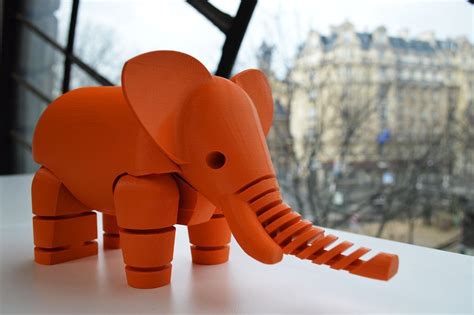 3D Printed Elephant by LeFabShop http://thingiverse.com/thing:257911 #3dprintingideas | 3d ...