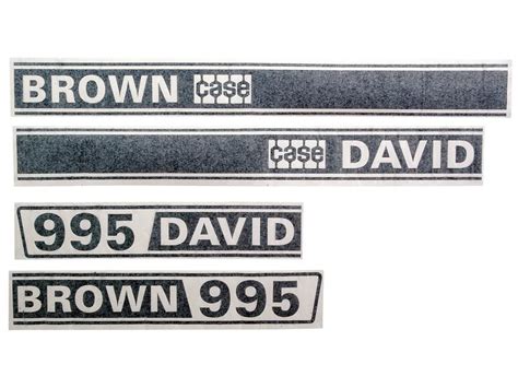 Decal Set - David Brown 995