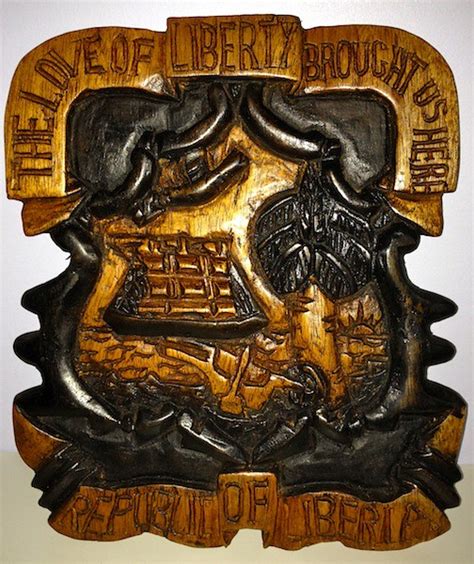 WC-3 | $35 The Seal of Liberia. Hand-carved in Liberia. "The… | Flickr