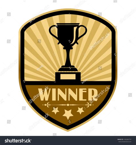 Winner Retro Label Stock Vector Illustration 160280774 : Shutterstock