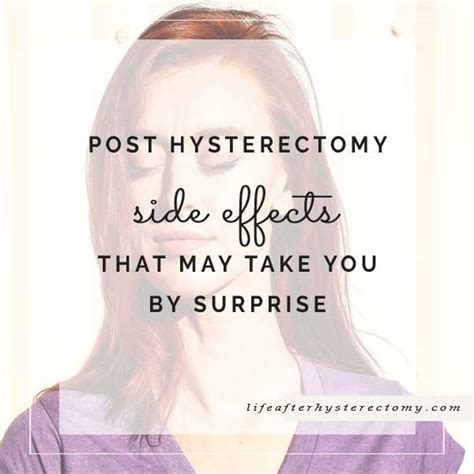 Hysterectomy Side Effects