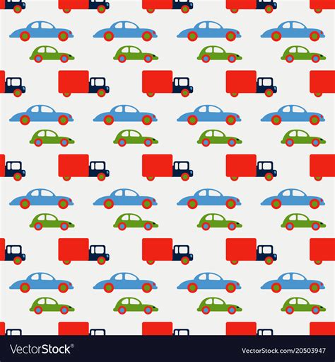 City traffic seamless pattern Royalty Free Vector Image