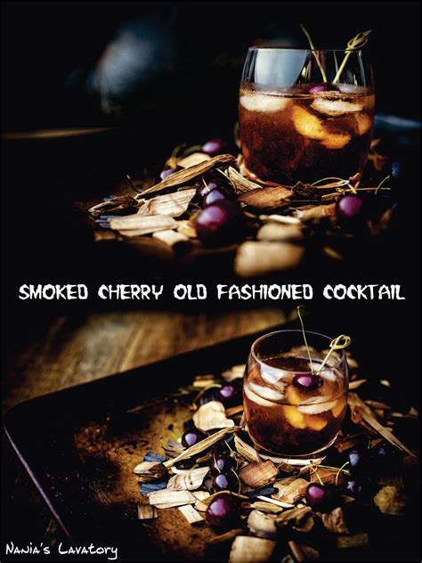 Smoked Cherry Old Fashioned Cocktail