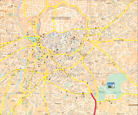 Nicosia Tourist Map - Nicosia Cyprus • mappery