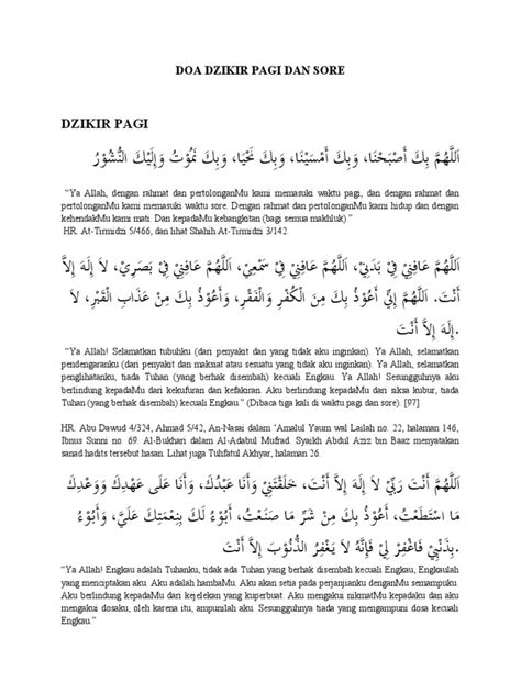 Doa Dzikir Pagi Dan Sore Al Matsurat Lengkap Bacaan L - vrogue.co