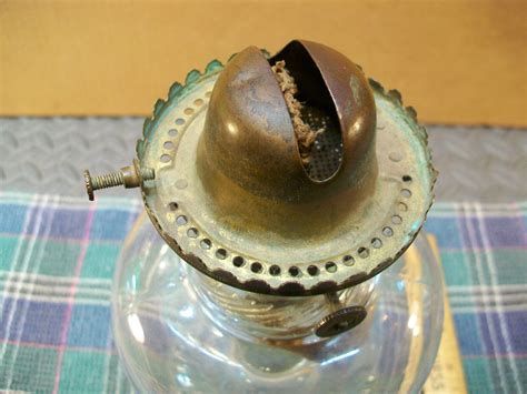OLD GLASS KEROSENE OIL LAMP - UNTESTED FOR PARTS | eBay