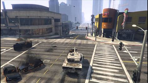 GTA V pc : tank rampage (story mode) - YouTube