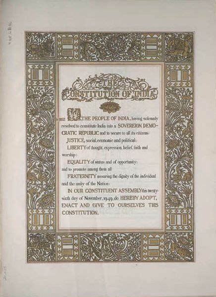 Constitution Of India original document