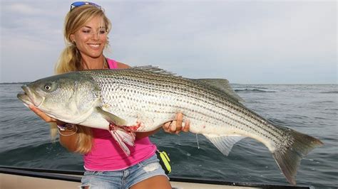 Most INSANE GIANT Striped Bass Fishing! (Montauk, New York) - YouTube | Striped bass fishing ...