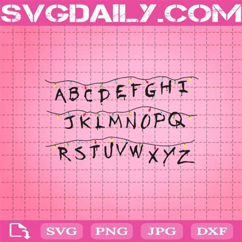 Halloween Font Svg, Stranger Things Christmas Alphabet Svg, Stranger ...