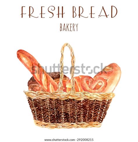 Bakery Bread Advertisement Poster Vintage Basket Stock Vector (Royalty Free) 292008215 ...