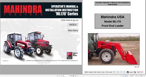 Mahindra 1533 1538 Shuttle HST Cabin Tractor Operator's Manual - Automotive Repair Manual-Heavvy ...