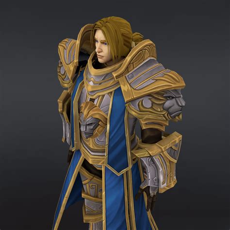 Paweł Kafka - Anduin Wrynn 3D fanart