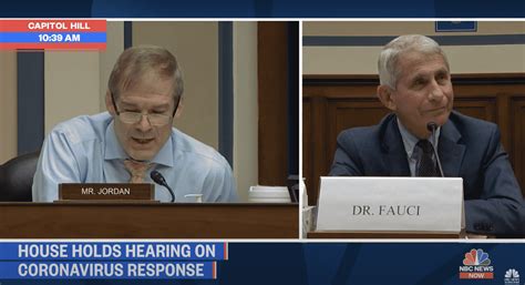 Fauci and Rep. Jim Jordan Have Intense Exchange Over Protests Amid ...