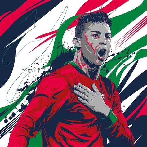Ronaldo | Football illustration, Ronaldo, Football pictures