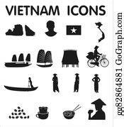 Clip Art Vector - Infographic for vietnam, detailed map of vietnam with flag. Stock EPS ...