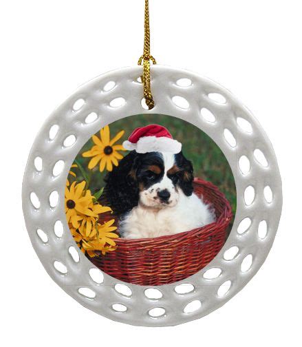 Cavalier King Charles Porcelain Christmas Ornament | Porcelain ...