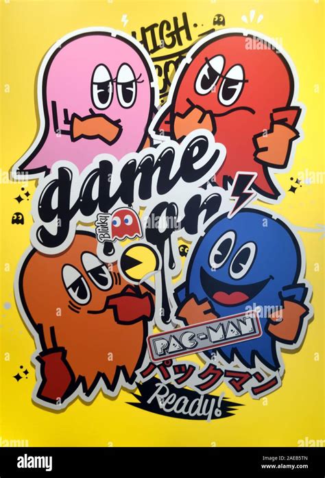 Pac Man game characters Stock Photo - Alamy