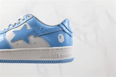 A Bathing Ape Bape Sta Low White Light Blue