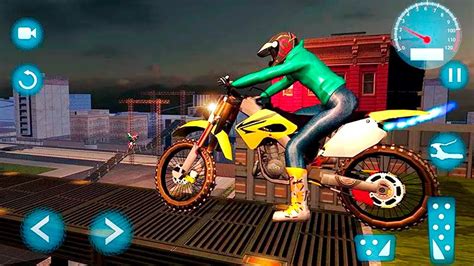 Bike Racing Games - City Rooftop Bike Stunt Rider - Gameplay Android & iOS free games - YouTube