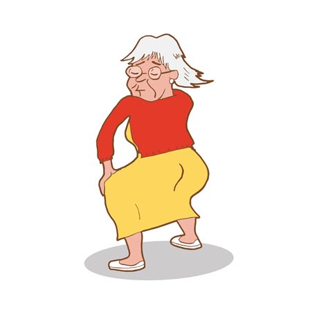dancing old lady - Clip Art Library