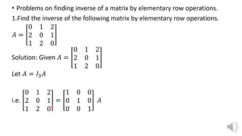 Inverse Matrix