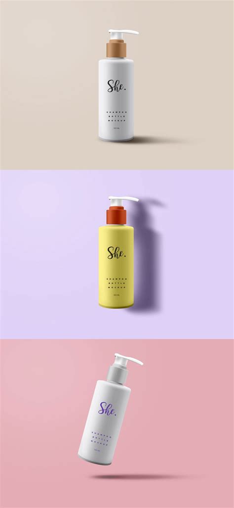 Free Shampoo Bottle Mockup PSD | Mockuptree