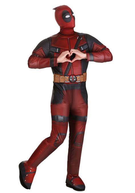 (SEE NOTES) MARVEL Deluxe Adult Deadpool Costume, Superhero Halloween ...