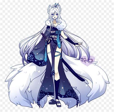 Kitsune Arctic Fox Anime Girl