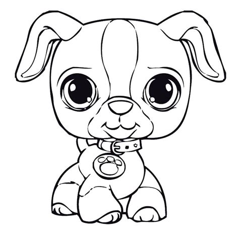 Printable Cute Puppy Coloring Pages