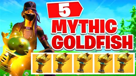 5 *MYTHIC GOLDFISH* in Fortnite! - YouTube