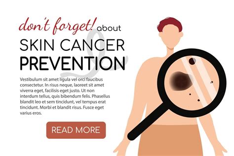 Melanoma and skin cancer prevention vector illustration 22694722 Vector ...