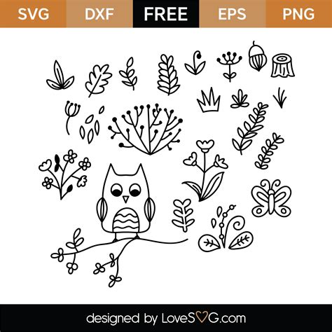 Natural Elements SVG Cut File - Lovesvg.com