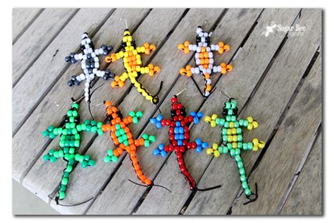 Pony Bead Lizard Tutorial | How to Make Animals out of Pony Beads