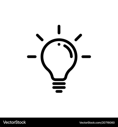 Lamp light bulb icon Royalty Free Vector Image