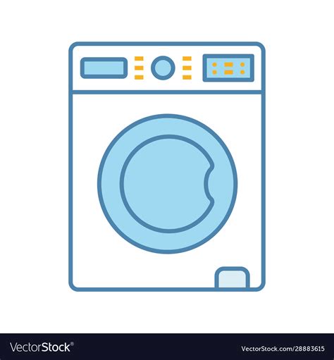 Washing machine color icon Royalty Free Vector Image