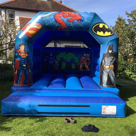 Bouncy Castle - Superhero - Bouncy Castle Hire in Essex, Southminster | Rainbow Inflatables