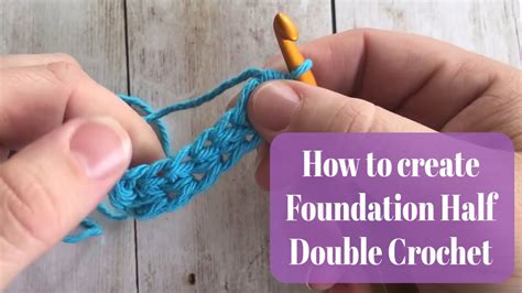 Foundation Half Double Crochet Tutorial - YouTube