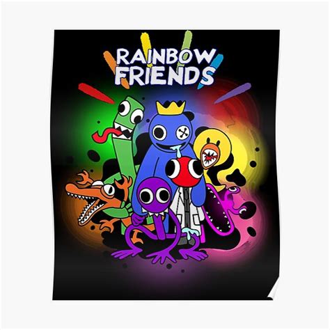 "Rainbow Friends Hug it Out Colors " Poster for Sale by hemphill1 ...